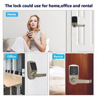 Smart door Lock, SCYAN X2 with Touchscreen Keypad Access, Auto Lock, for Home, office, Airbnb rental house, Refurbished