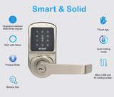 Smart door Lock, SCYAN X2 with Touchscreen Keypad Access, Auto Lock, for Home, office, Airbnb rental house, Refurbished