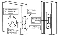 D2 Touchscreen Keypad Deadbolt with Key Fob Access, Satin Nickel