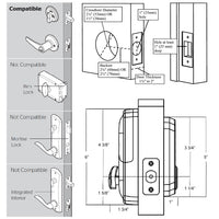 Scyan D1 Bluetooth Touchscreen Deadbolt, for Home, Airbnb rental house, Satin Nickel