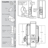 Scyan D1 Bluetooth Touchscreen Deadbolt, for Home, Airbnb rental house, Satin Nickel