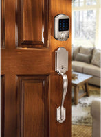 D2 Touchscreen Keypad Deadbolt with Key Fob Access, Satin Nickel