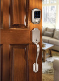 D2 Touchscreen Keypad Deadbolt with Key Fob Access, Satin Nickel