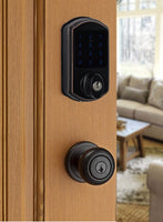 D2 Touchscreen Keypad Deadbolt with Key Fob Access, Aged Bronze