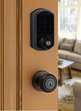 D2 Touchscreen Keypad Deadbolt with Key Fob Access, Aged Bronze