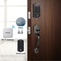 Scyan D7 Fingerprint Bluetooth Touchscreen Deadbolt, for Home, Airbnb rental house, Aged Bronze