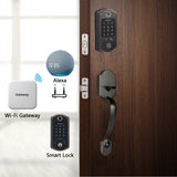 Scyan D7 Fingerprint Bluetooth Touchscreen Deadbolt, for Home, Airbnb rental house, Aged Bronze