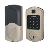 Scyan D7 Fingerprint Bluetooth Touchscreen Deadbolt,  for Home, Airbnb rental house, Satin Nickel