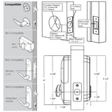 Scyan D7 Fingerprint Bluetooth Touchscreen Deadbolt, for Home, Airbnb rental house, Aged Bronze