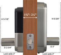 X10 Bluetooth Enabled Fingerprint Touchscreen Key Fob Door Lock