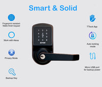 Smart door Lock, SCYAN X2 with Touchscreen Keypad Access, Auto Lock, for Home, Office, Airbnb rental house