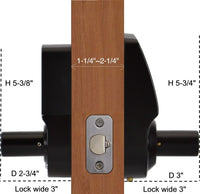 X3 Touchscreen Keyless Keypad Door Lock, Aged Bronze, Non Handed