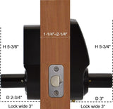 X3 Touchscreen Keyless Keypad Door Lock, Aged Bronze, Non Handed