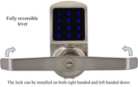 X3 Touchscreen Keyless Keypad Door Lock, Satin Nickel, Non Handed