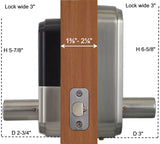 X5 Fingerprint Touchscreen Key Fob Door Lock with OLED Display