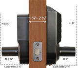 X7 Fingerprint Keypad Door Lock, Non-Handed, Aged Bronze, Non-Weatherproof Refurbished