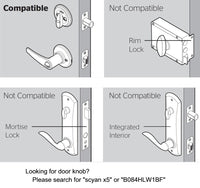 D2 Touchscreen Keypad Deadbolt with Key Fob Access, Satin Nickel