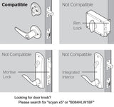D2 Touchscreen Keypad Deadbolt with Key Fob Access, Satin Nickel
