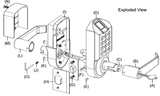 X7 Fingerprint Keypad Door Lock, Non-Handed, Aged Bronze, Non-Weatherproof