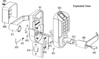 X7 Fingerprint Keypad Door Lock, Non-Handed, Aged Bronze, Non-Weatherproof Refurbished